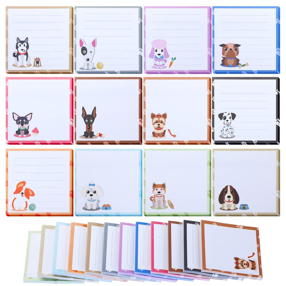 Dog-themed Sticky Notes, 12-pack