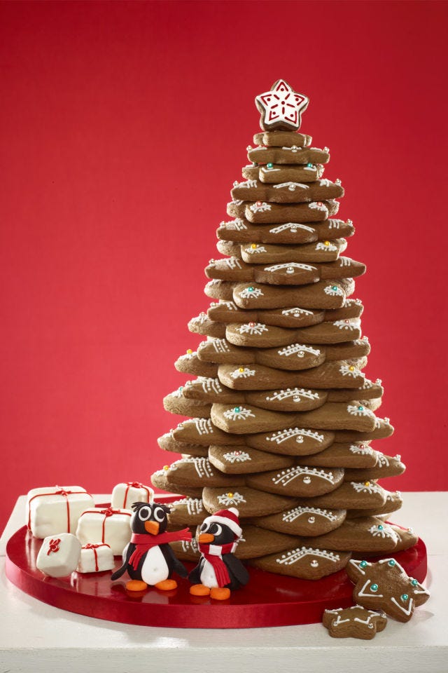 christmas desserts gingerbread cookie tree