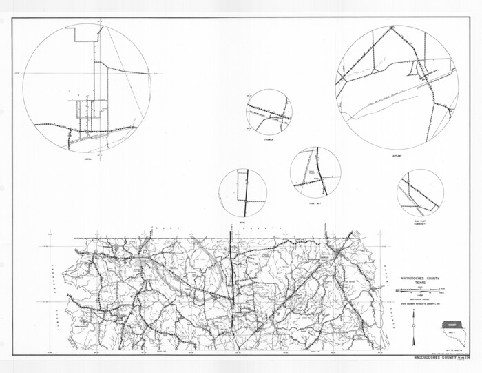 General Highway Map, Nacogdoches County, Texas | 79607, General Highway ...