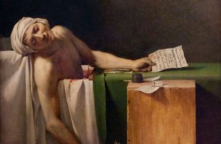 De dood van Marat door Jacques-Louis David, 1793