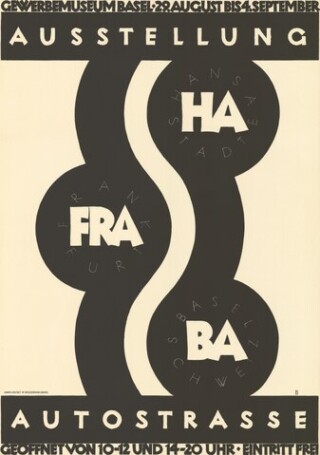 Affiche uit 1927 over het HaFraBa-plan