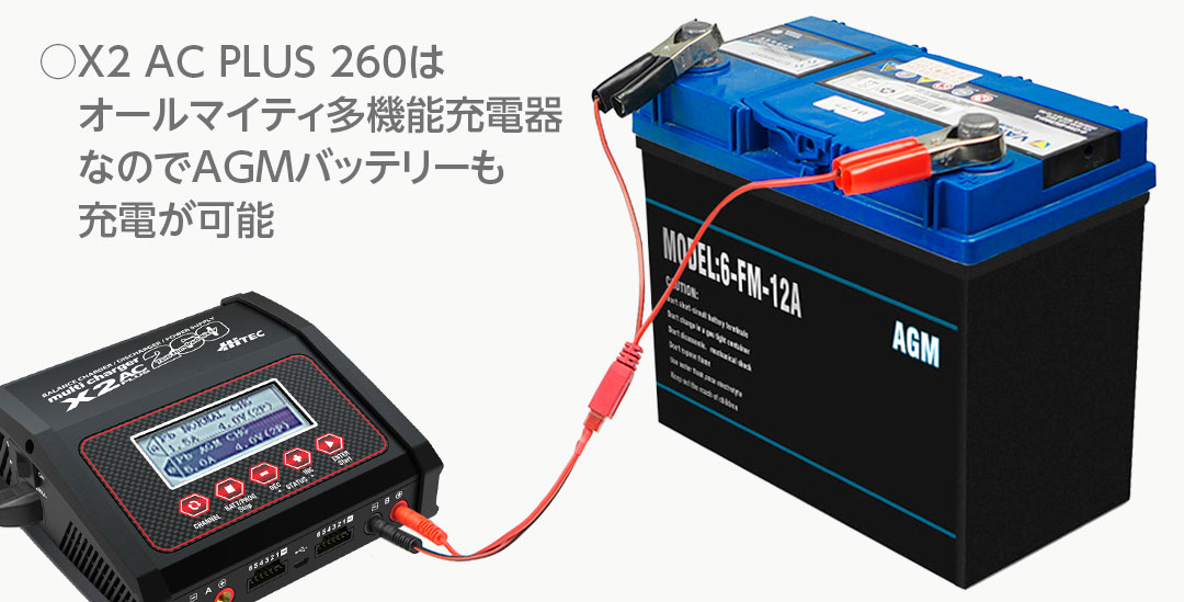 ○DC入力電圧は11V～18Vに対応。カーバッテリー電源でも使用可能