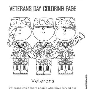 12 Veteran's Day Coloring Pages - Holiday Vault