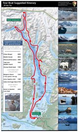 Tour boat route