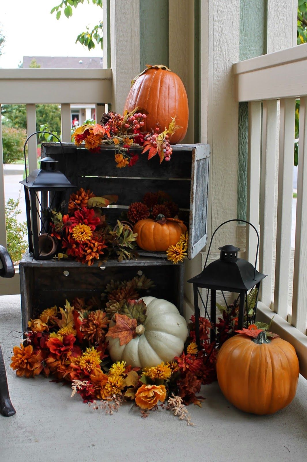 Fall Porch Decorations at Rosalind Miller blog