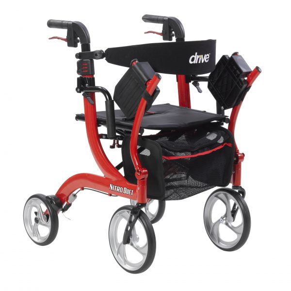 Drive Medical Nitro Duet Rollator and Transport Chair - Image 2