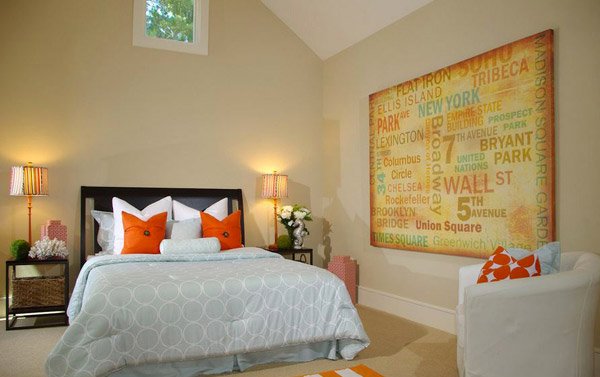 Organic Orange Contemporary with Whimsical Pops