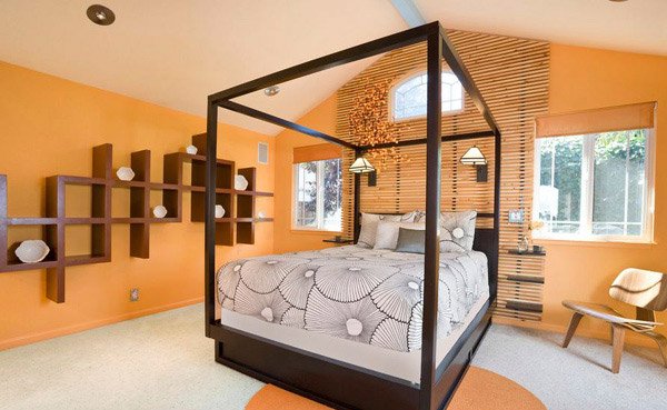 Mountain View Master orange Bedroom