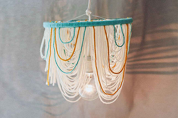 Yarn Chandelier