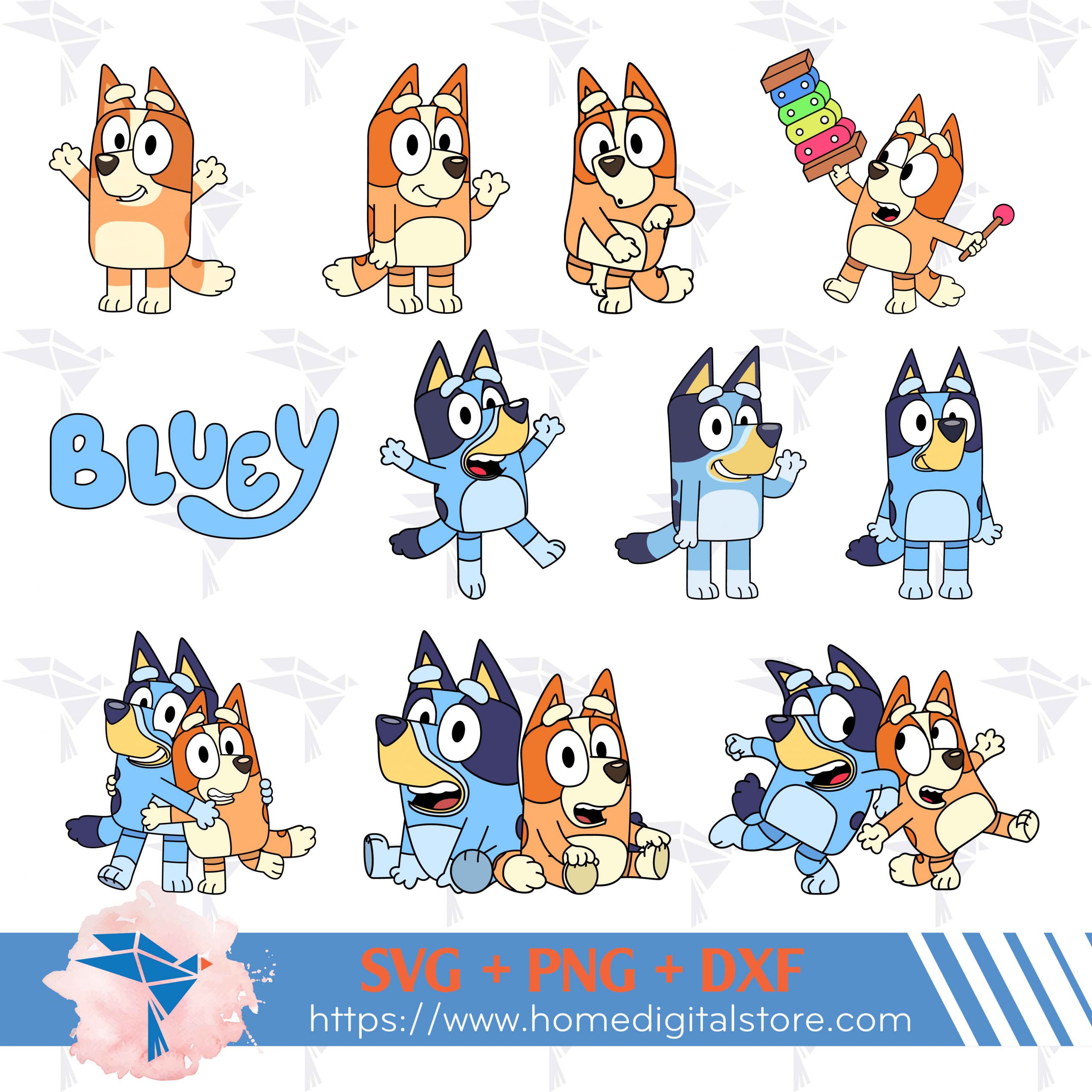 Bluey Mum PNG, Bluey Family PNG, Bluey Png, Bluey Bingo Png, Bluey ...