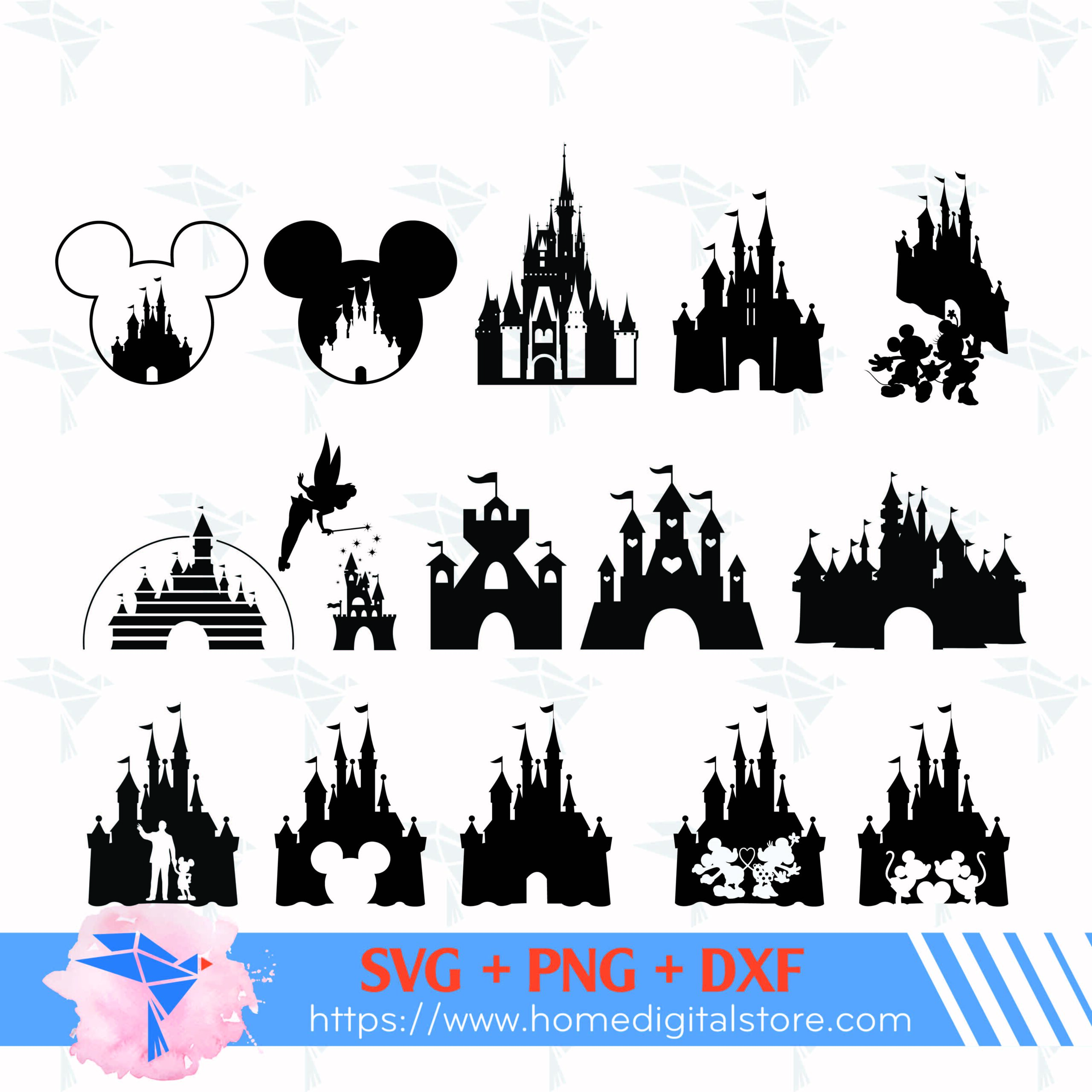 Disney Castle Outline Picture