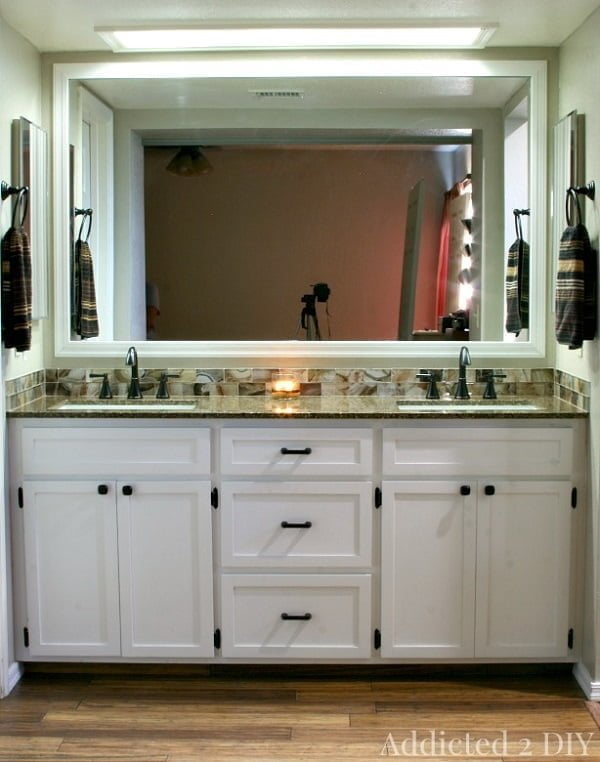 How to build a  double bathroom vanity 