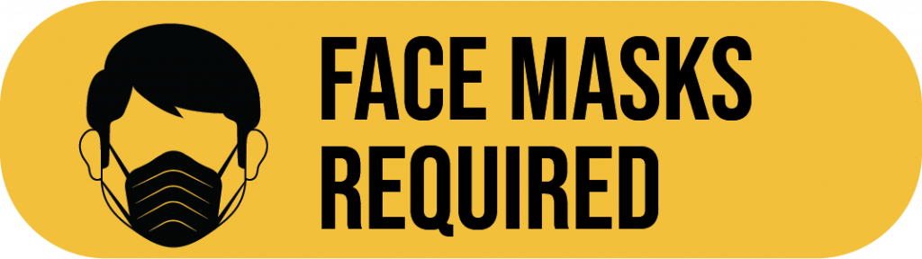 face mask required sign