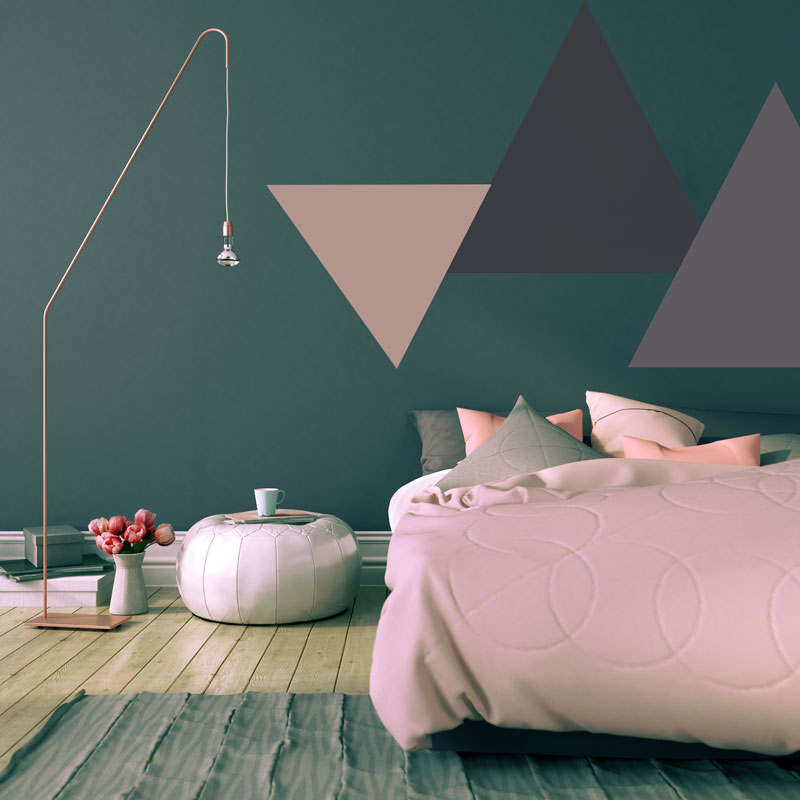 bedroom geometric designs