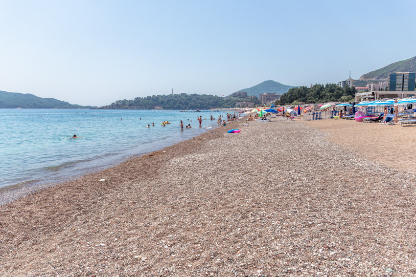 Budva, Becici beach