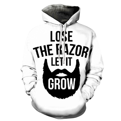 3d Razor Hater Hoodie - Sweatshirt- Hoodie- Pullover