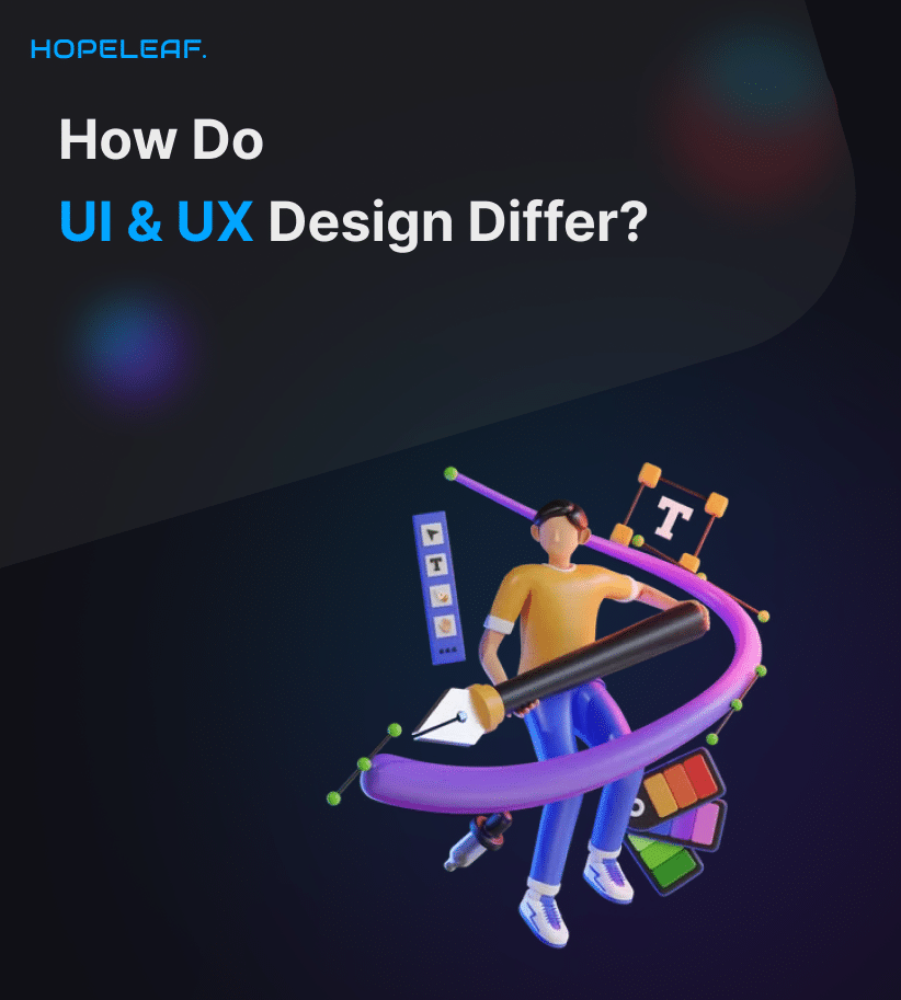 How do UI and UX design differ