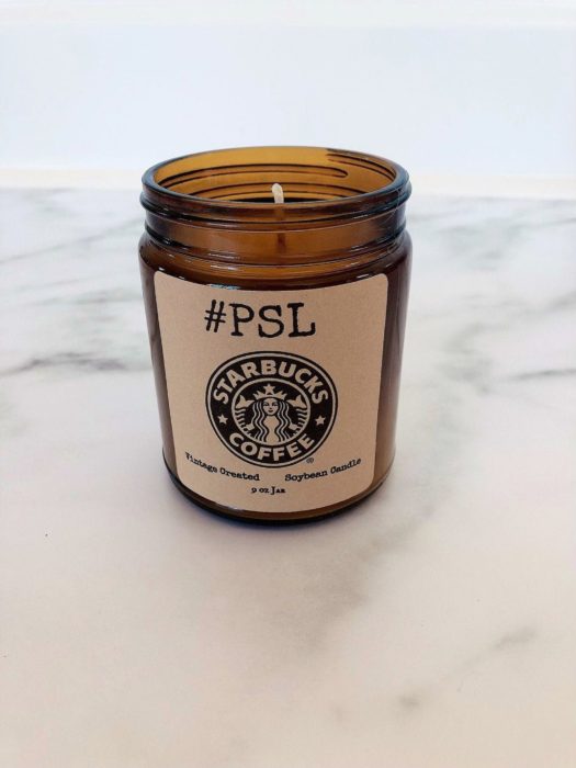 Pumpkin Spice Latte Starbucks candle