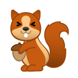 Chipmunk Emoji, Google style