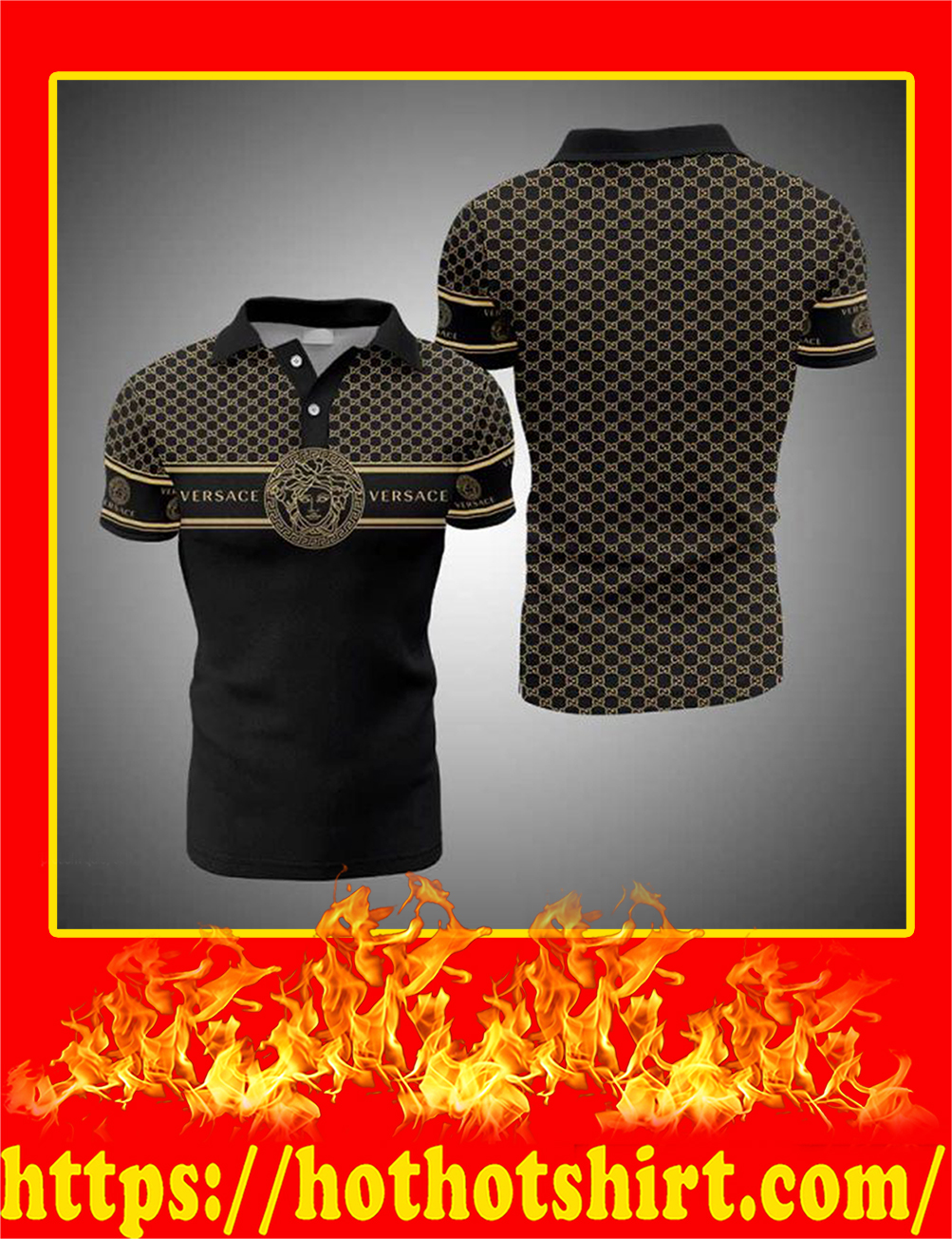 Versace All Over Print Polo Shirt - 2XL