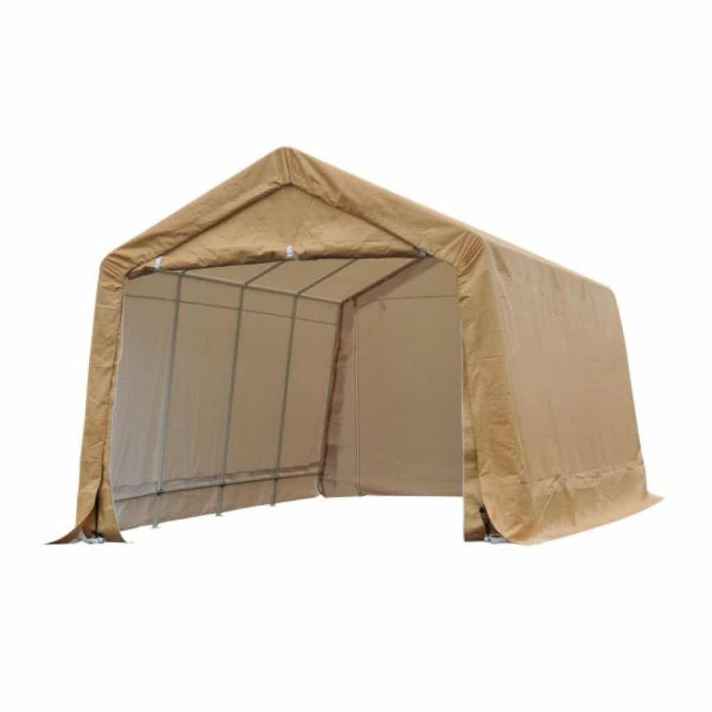 Outsunny Heavy Duty Enclosed Vehicle Shelter Carport