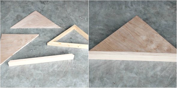 how to build a corner shelf assemble