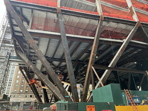 Steel Cantilever at Chase Bank Headquarters