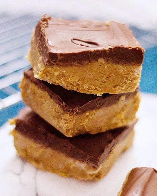 Low Carb Chocolate Peanut Butter Bars