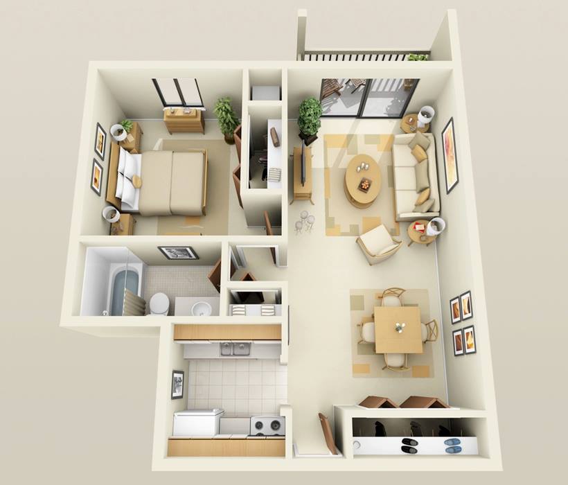 one bedroom house plans