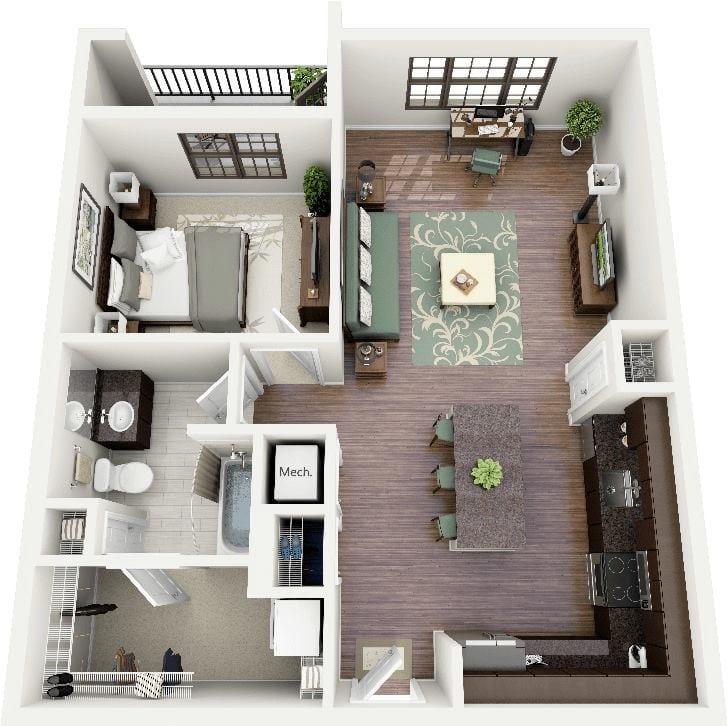 one bedroom house plans