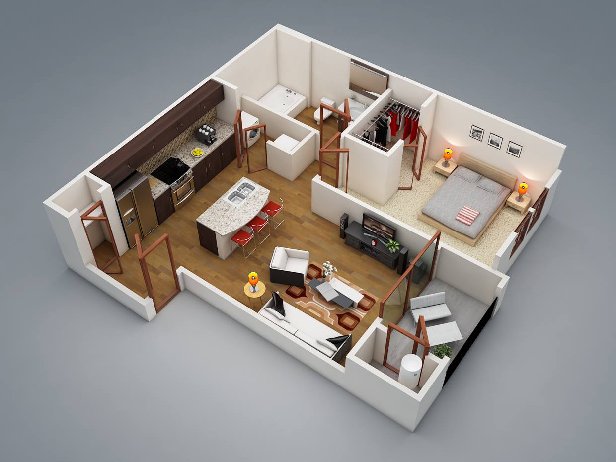 one bedroom house plans