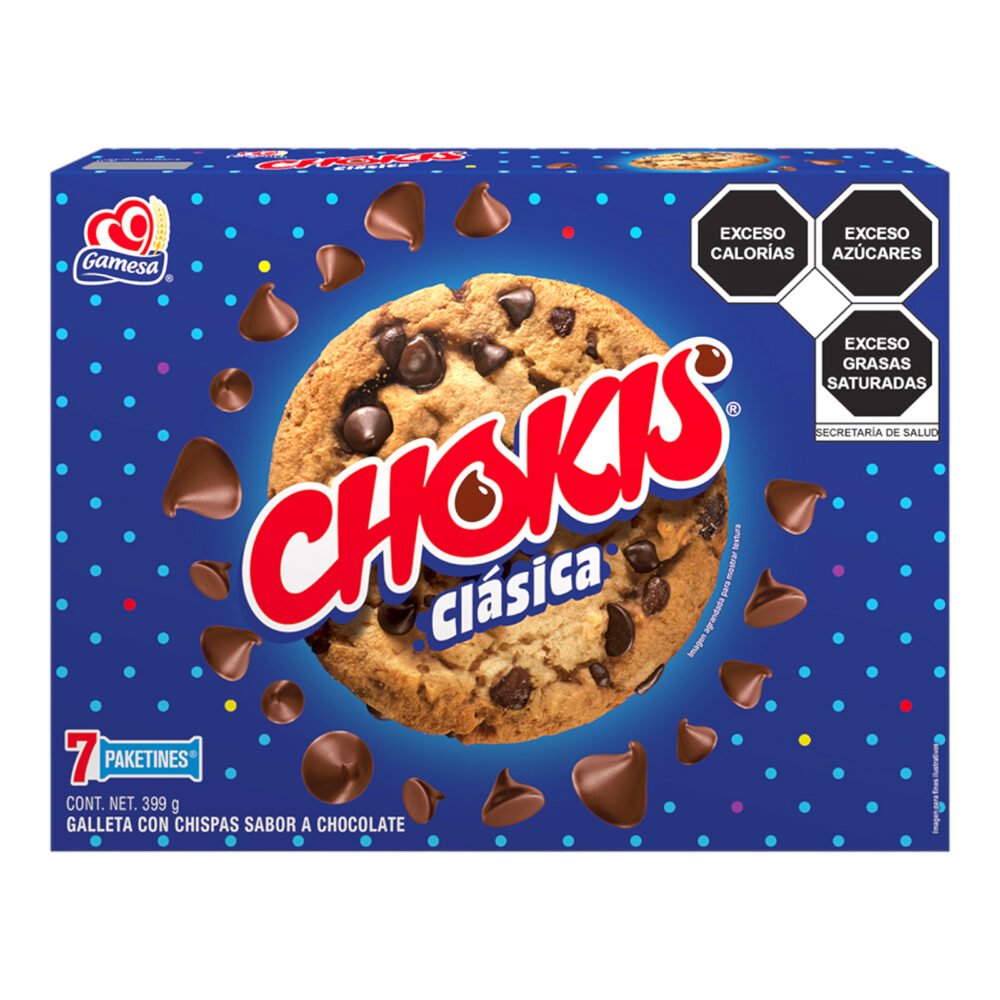 Gamesa galletas CHOKIS Clásica 399 gramos dulces dulceria mayoreo