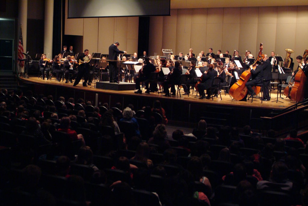 The Vancouver Symphony Orchestra is a city-wide treasure. Here they celebrate classical music with a concert for the Chinook Elementary School students. Image Courtesy of Visit Vancouver USA.