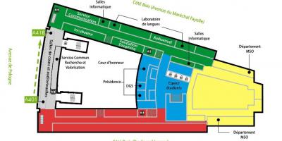 Kat jeyografik nan Univesity Dauphine - 4 etaj