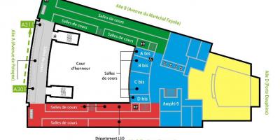 Kat jeyografik nan Univesity Dauphine - 3 etaj