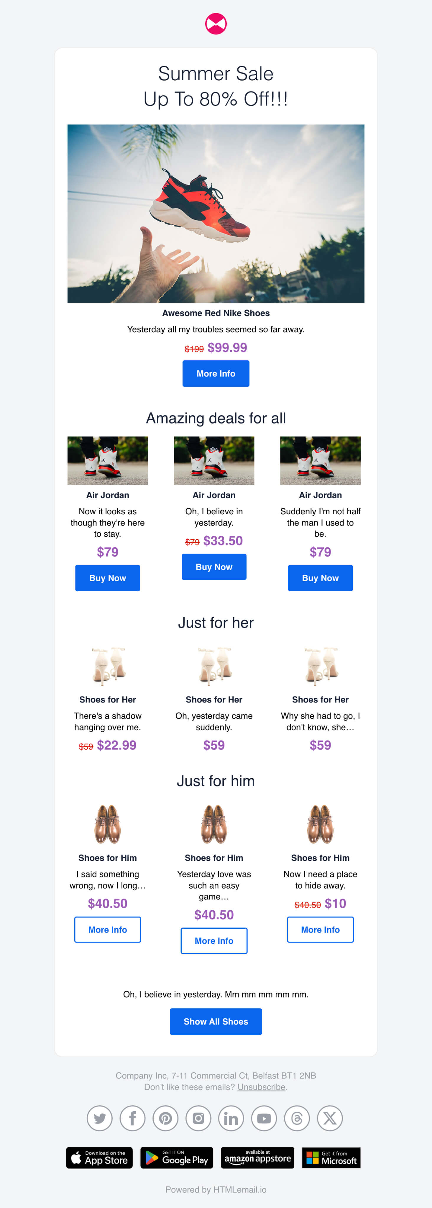 Free Ecommerce Email Templates - FREE PRINTABLE TEMPLATES