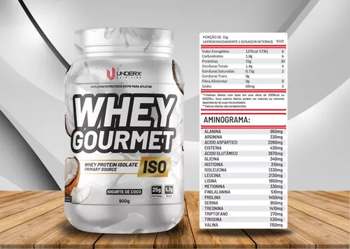 Whey Gourmet 900g 25g De Proteina Baixo Carbo | MercadoLivre