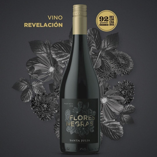 Flores Negras - Santa Julia - 100% Pinot Noir | MercadoLibre