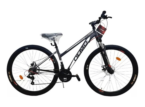 Mountain bike femenina Olmo Wish 295 2023 S-16" 21v frenos de disco mecánico cambio Shimano TZ 31 color negro/gris/blanco