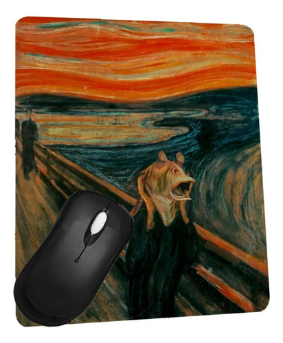 Mousepad Gamer Emborrachada Dragão 18x22cm Cor Preto Desenho impresso Navio