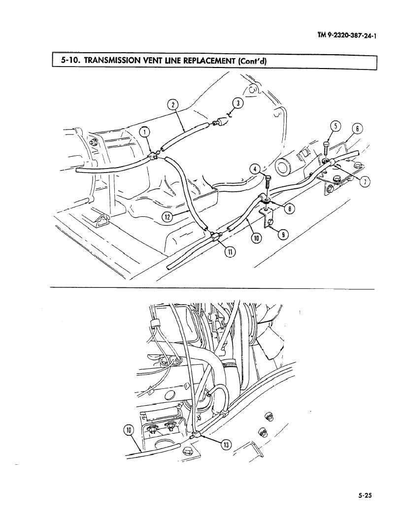 TRANSMISSION VENT LINE REPLACEMENT (Contd)