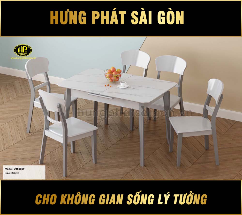 Bộ Bàn Ăn Gỗ Nhập Khẩu Cao Cấp D1605B