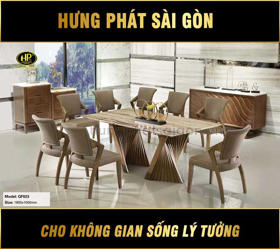 bộ bàn ăn gỗ tự nhiên AT-T09