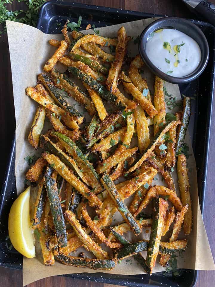 zucchini sticks fries baked