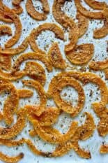 crispy butternut squash strips