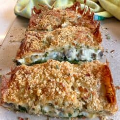 mushroom zucchini spinach lasagna loaf