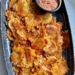 crispy parmesan potato chips