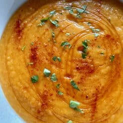 one pot carrot lentil soup