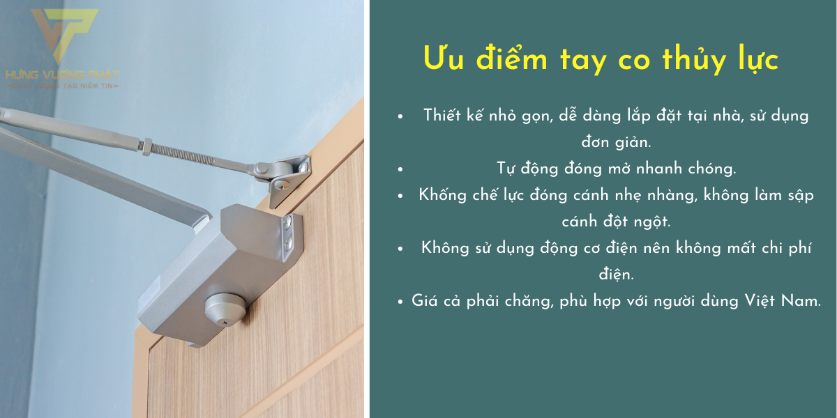 Ưu điểm tay co thủy lực