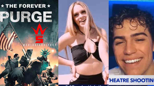 He Thought The Purge Was Real: 'Forever Purge' Movie Showing In LA... Leaves 19-Year-Old TikTok Star In The Hospital & 18Yr Old Female Fatally Shot!